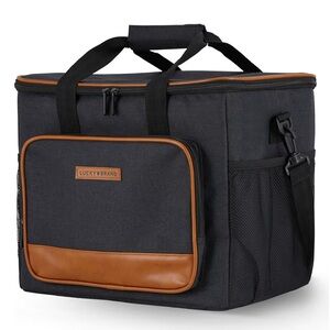 Lucky Brand Black and Tan Insulated Lunch Box